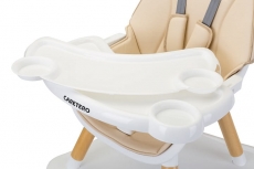 Дитячий стільчик для годування Caretero Tuva Beige